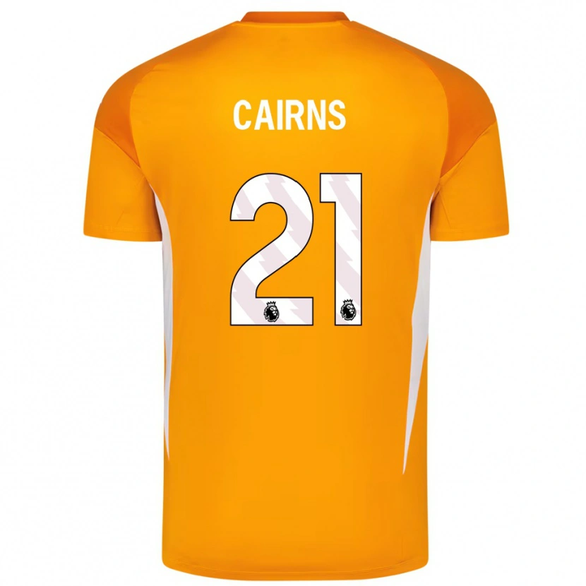 Danxen Dětské Alex Cairns #21 Oranžová Bílá Brankář Dresy 2025/26 Dres