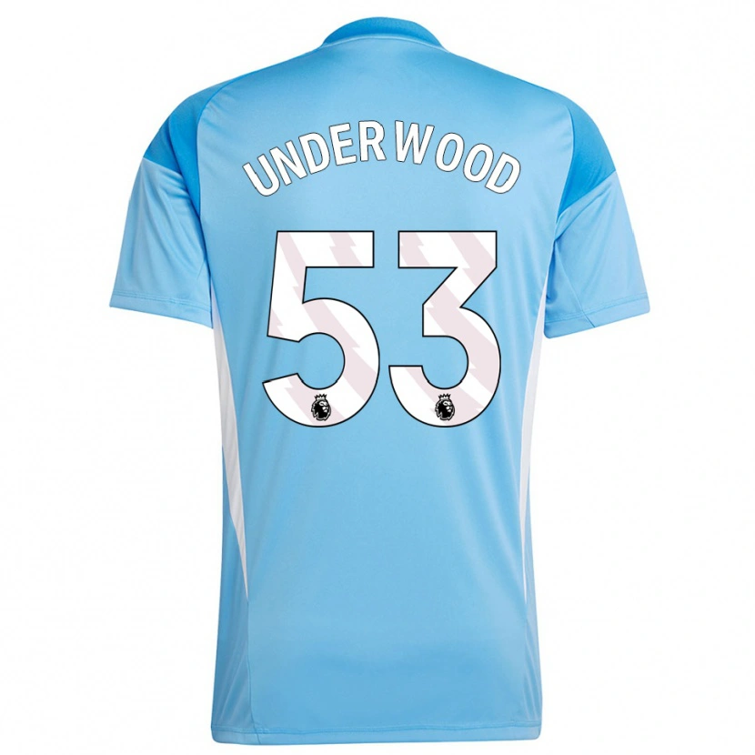 Danxen Dětské Marco Underwood #53 Modrá Bílá Brankář Dresy 2025/26 Dres