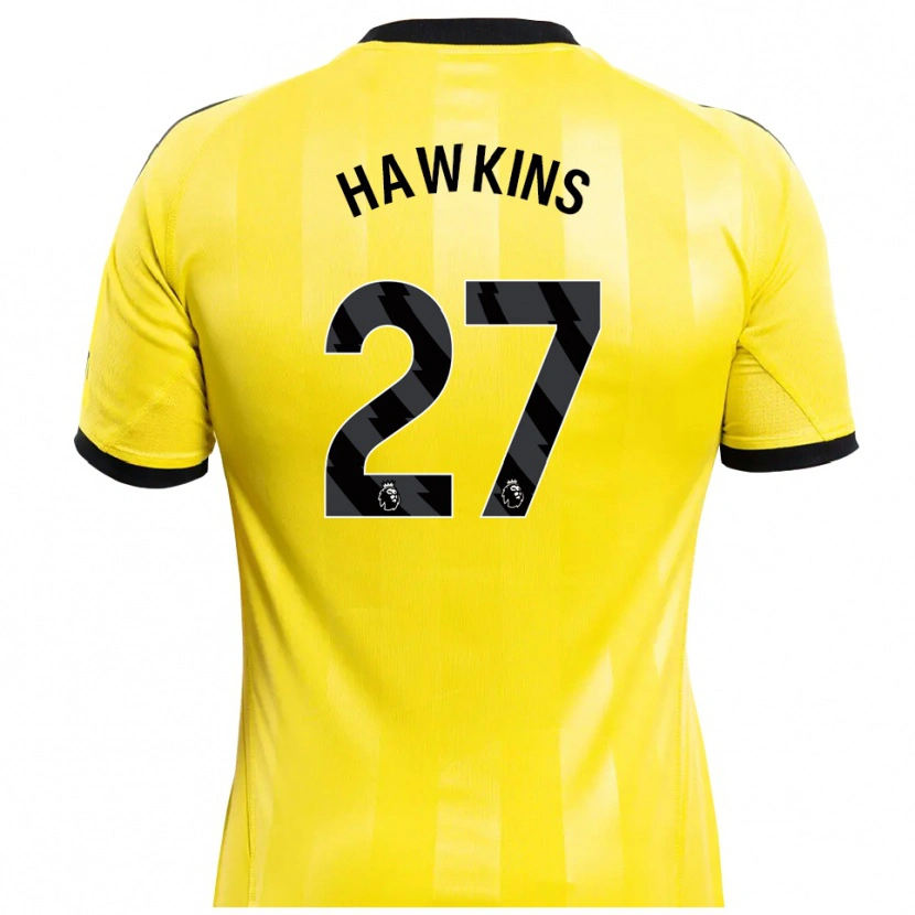 Danxen Dětské Hannah Hawkins #27 Žlutá Černá Brankář Dresy 2025/26 Dres