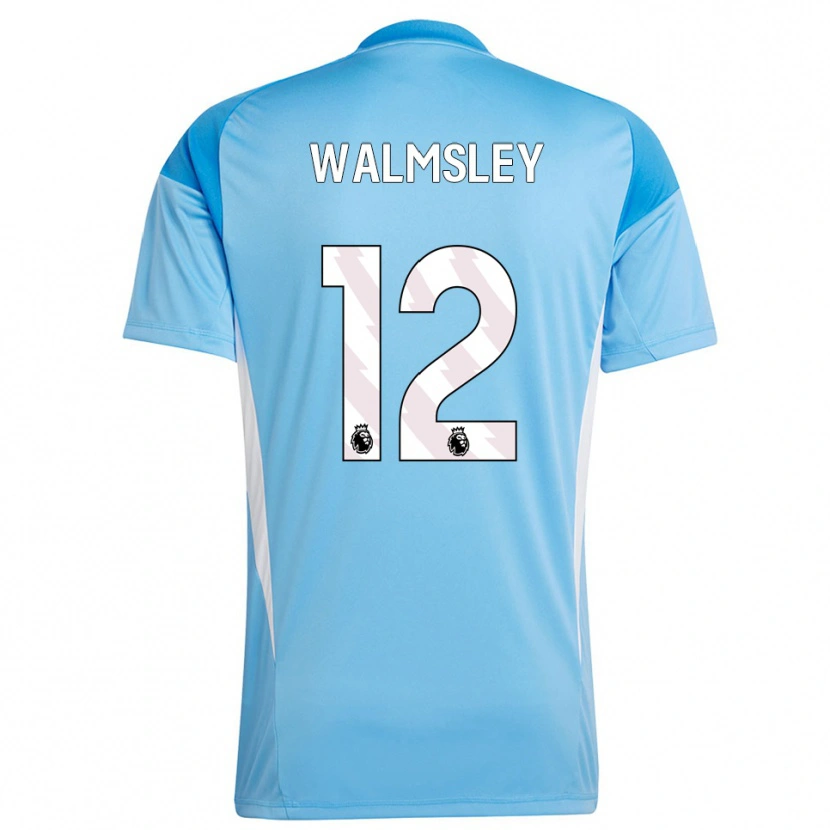 Danxen Dětské Joseph Walmsley #12 Modrá Bílá Brankář Dresy 2025/26 Dres