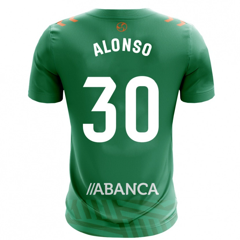 Danxen Dětské Adriana Alonso #30 Zelená Bílá Brankář Dresy 2025/26 Dres