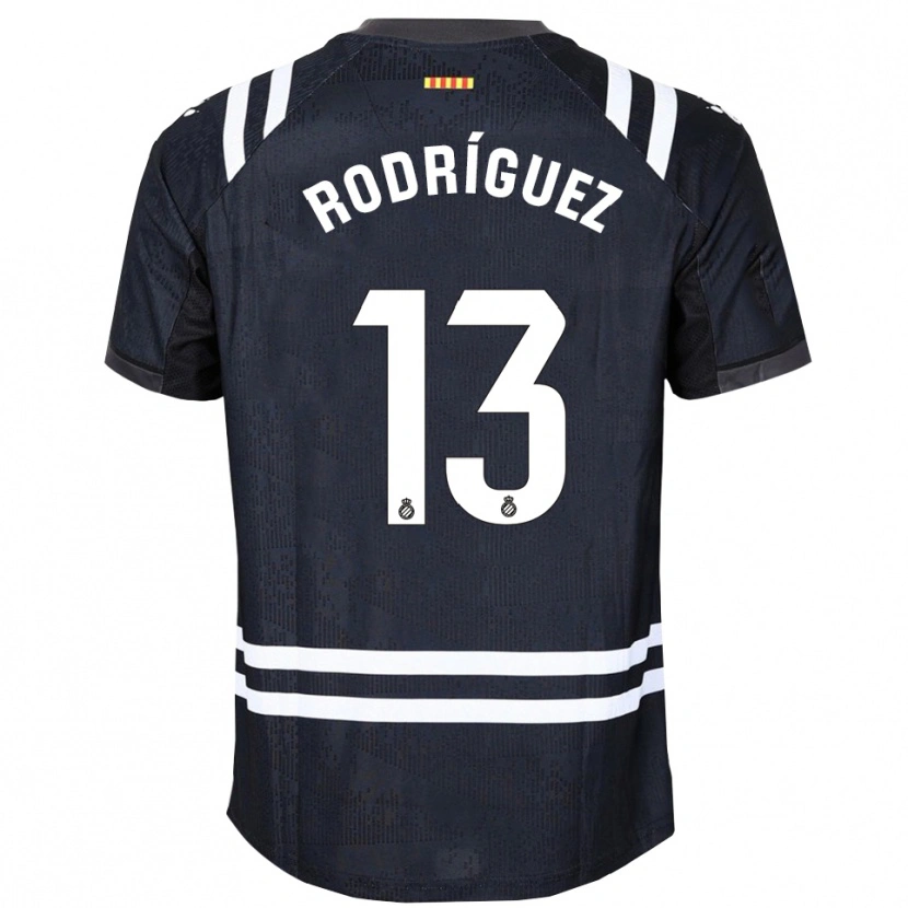 Danxen Dětské Joel Rodríguez #13 Černá Bílá Brankář Dresy 2025/26 Dres