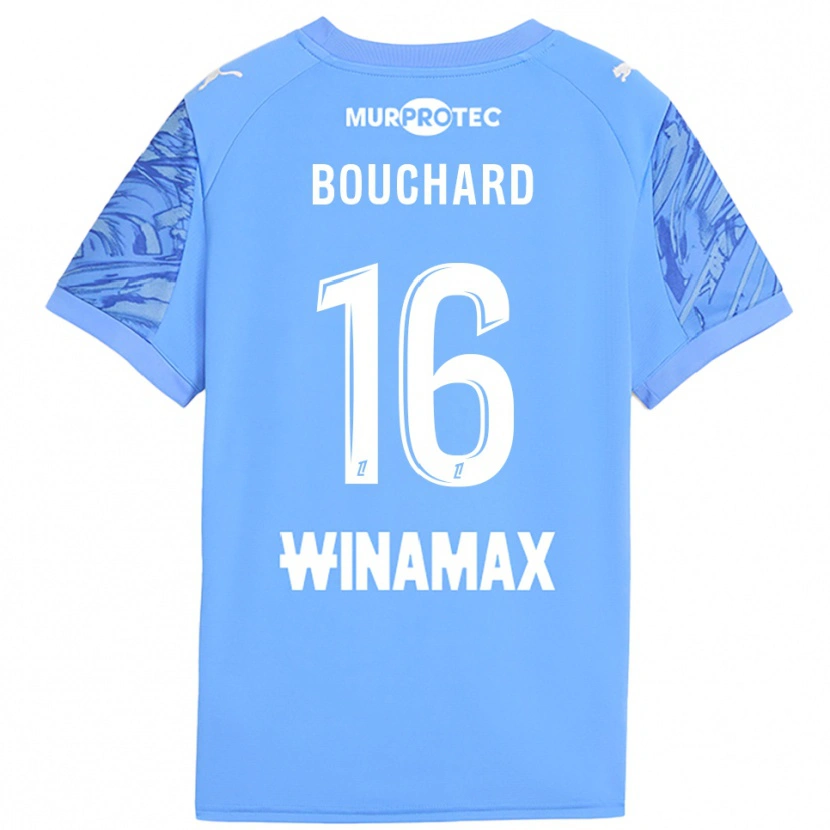 Danxen Dětské Ambre Bouchard #16 Světle Modrá Bílá Brankář Dresy 2025/26 Dres