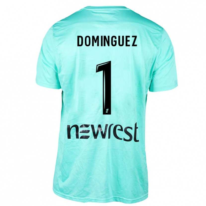 Danxen Dětské Álex Domínguez #1 Azurová Černá Brankář Dresy 2025/26 Dres