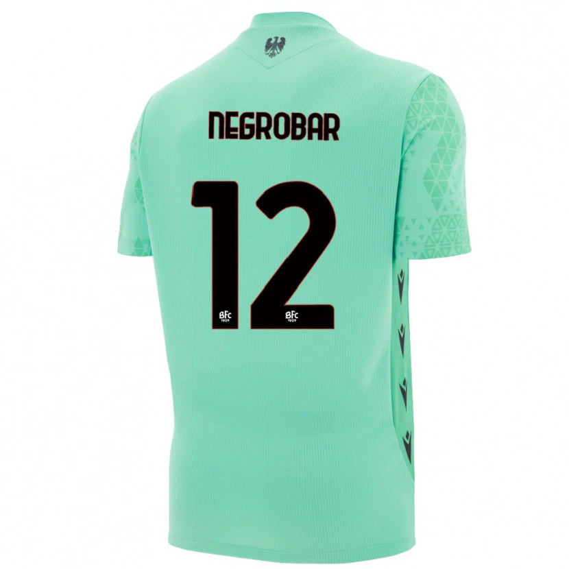 Danxen Dětské Lucas Negrobar #12 Máta Modrá Černá Brankář Dresy 2025/26 Dres