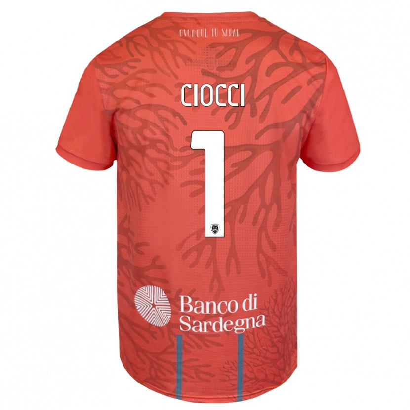 Danxen Dětské Giuseppe Ciocci #1 Oranžová Červená Bílá Brankář Dresy 2025/26 Dres