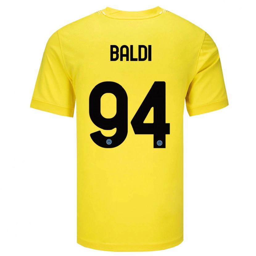 Danxen Dětské Rachele Baldi #94 Světle Žlutá Černá Brankář Dresy 2025/26 Dres