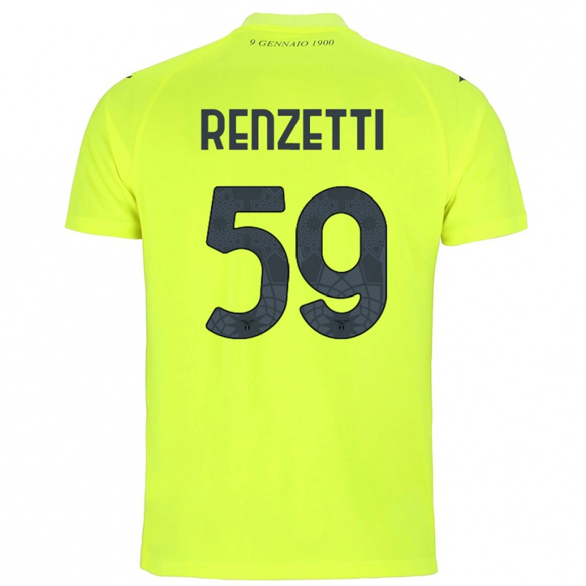 Danxen Dětské Davide Renzetti #59 Fluorescenční Zelená Brankář Dresy 2025/26 Dres