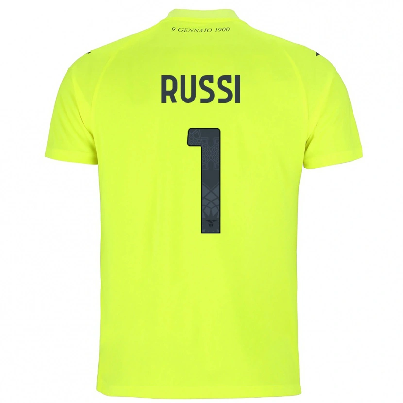 Danxen Dětské Gabriele Russi #1 Fluorescenční Zelená Brankář Dresy 2025/26 Dres