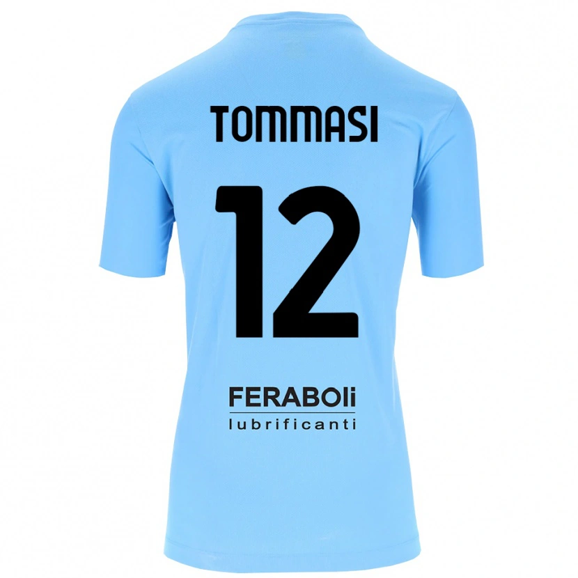 Danxen Dětské Francesco Tommasi #12 Nebeská Modrá Černá Brankář Dresy 2025/26 Dres