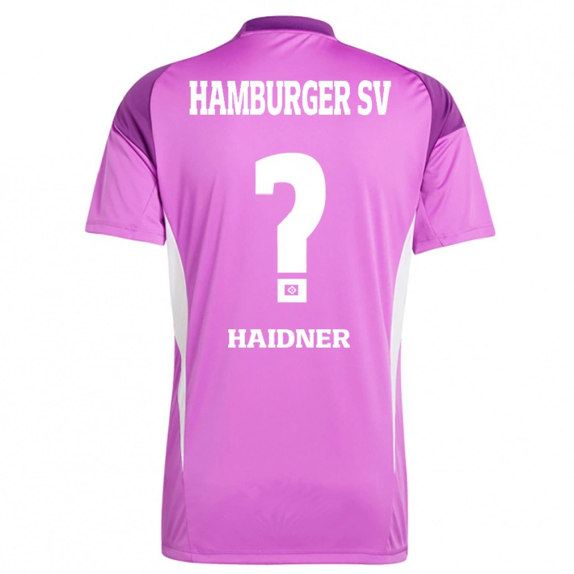 Danxen Dětské Larissa Haidner #0 Lilková Bílá Fialová Brankář Dresy 2025/26 Dres