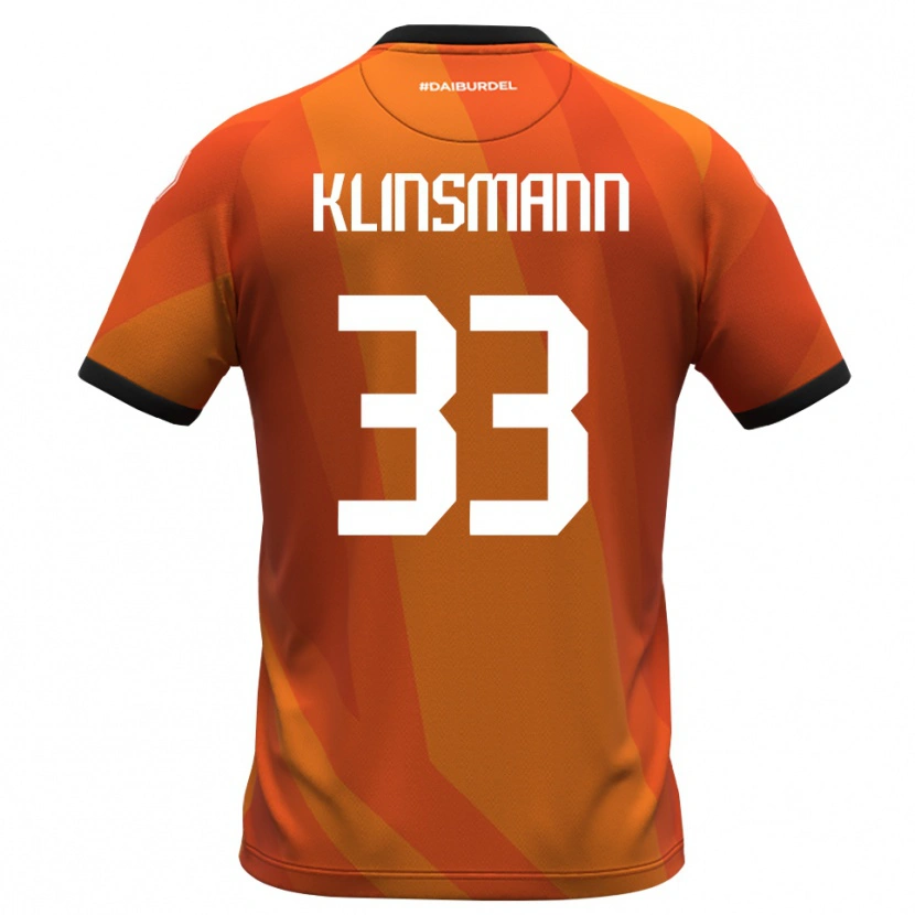 Danxen Dětské Jonathan Klinsmann #33 Korálová Bílá Černá Brankář Dresy 2025/26 Dres
