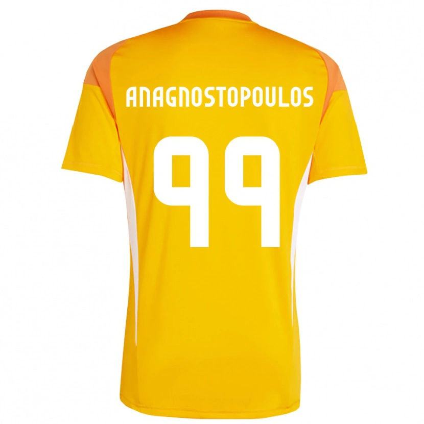 Danxen Dětské Alexandros Anagnostopoulos #99 Oranžová Bílá Brankář Dresy 2025/26 Dres