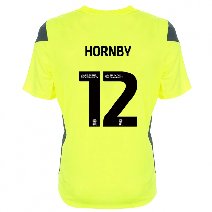 Danxen Dětské Sam Hornby #12 Černá Fluorescenční Zelená Brankář Dresy 2025/26 Dres