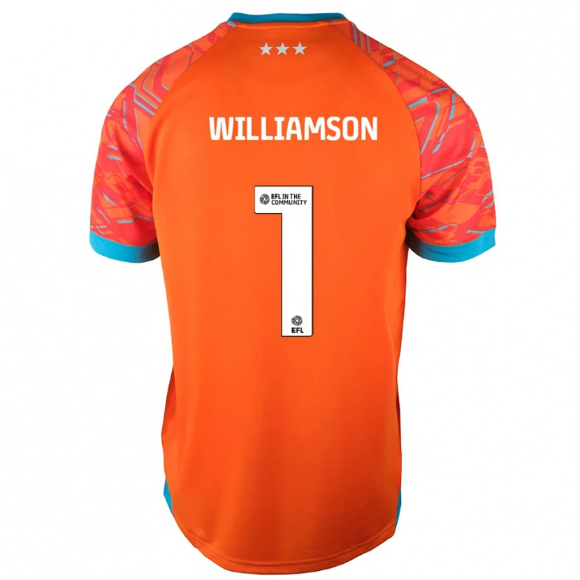 Danxen Dětské Woody Williamson #1 Oranžovobílá Brankář Dresy 2025/26 Dres