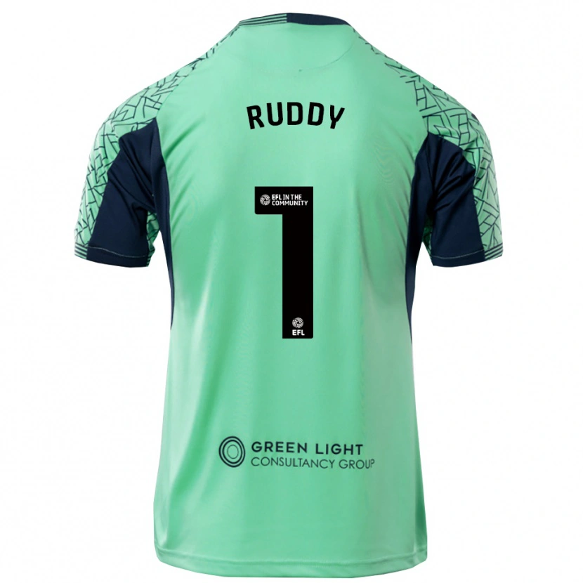 Danxen Dětské Jack Ruddy #1 Akva Černá Brankář Dresy 2025/26 Dres