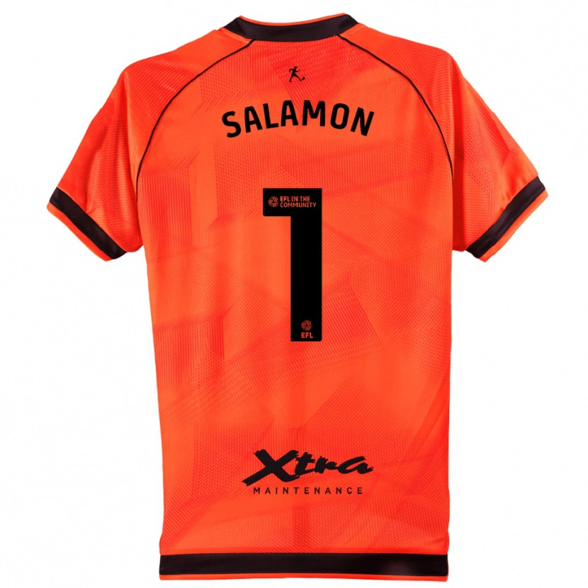 Danxen Dětské Matteo Salamon #1 Oranžočerná Brankář Dresy 2025/26 Dres