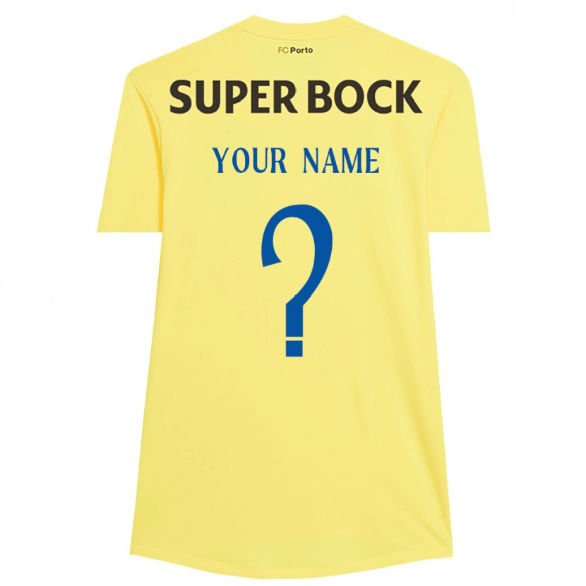 Danxen Dětské FC Porto Světle Žlutá Černá Brankář Dresy 2025/26 Dres