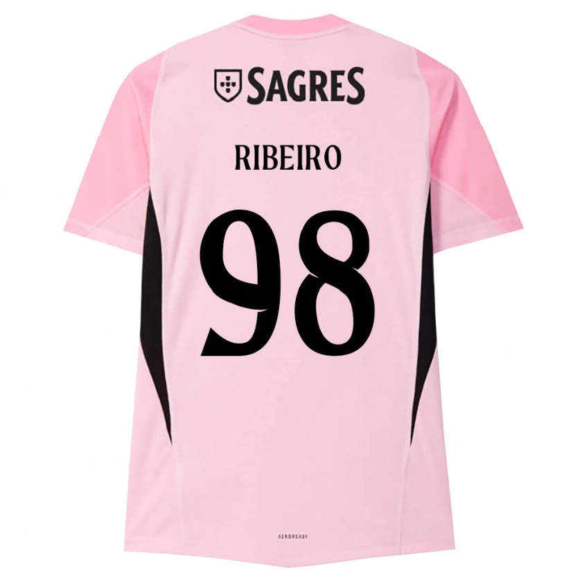 Danxen Dětské Ricardo Ribeiro #98 Růžová Černá Brankář Dresy 2025/26 Dres