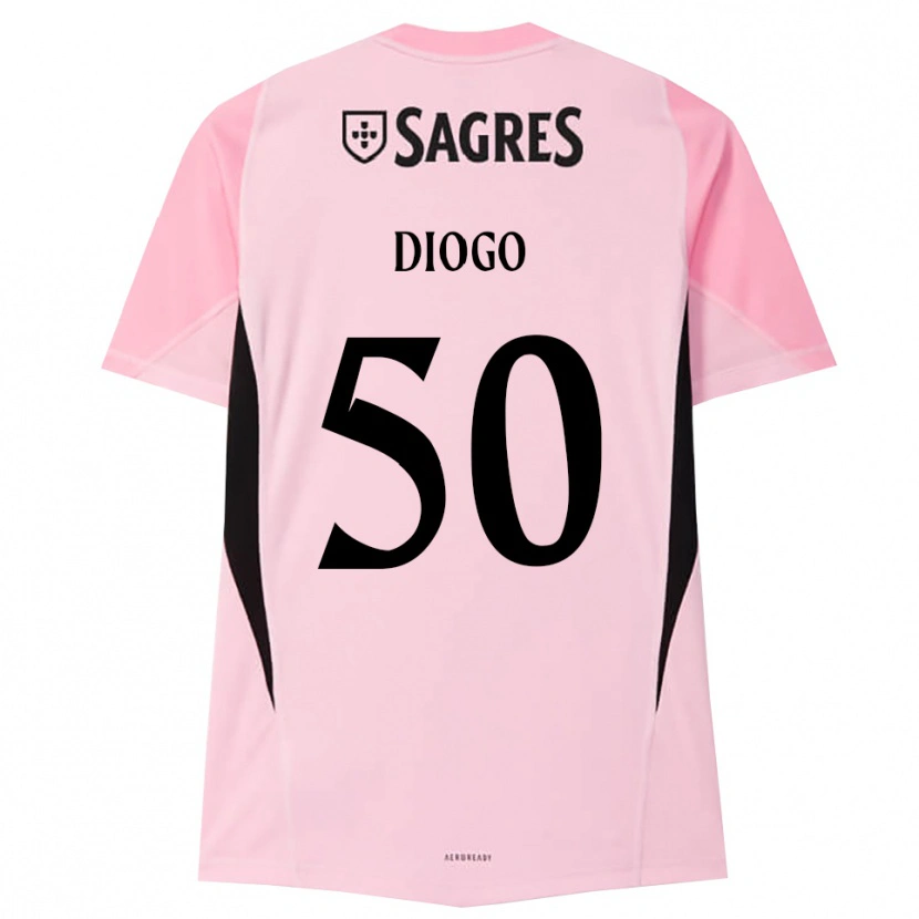 Danxen Dětské Diogo Ferreira #50 Růžová Černá Brankář Dresy 2025/26 Dres