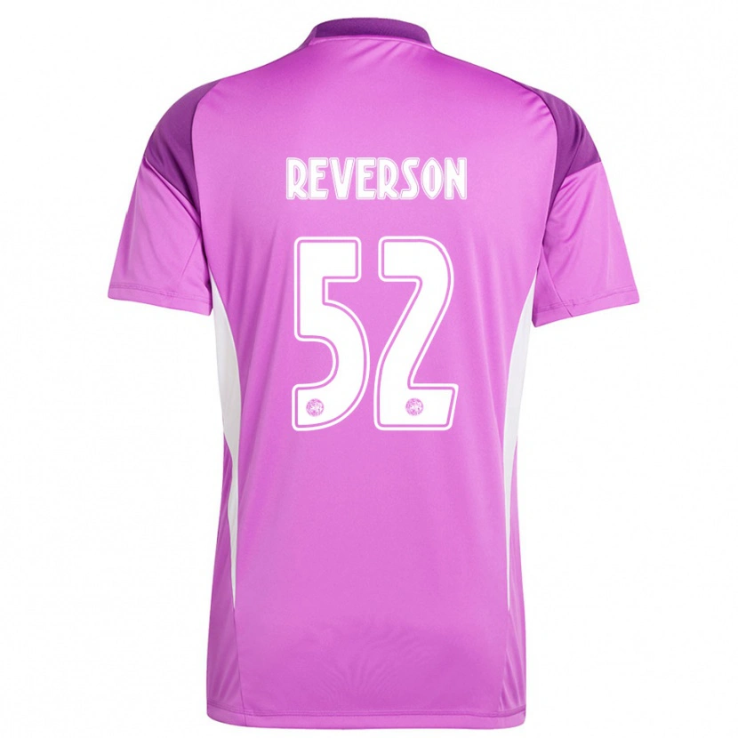 Danxen Dětské Paul Reverson #52 Světle Fialová Bílá Brankář Dresy 2025/26 Dres