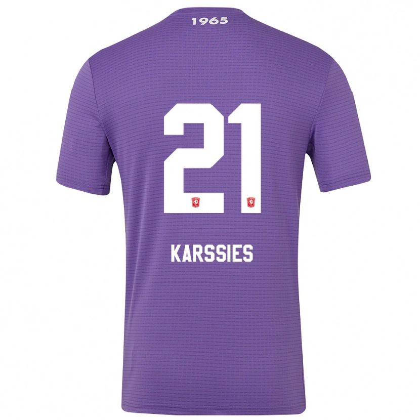 Danxen Dětské Sam Karssies #21 Středně Fialová Brankář Dresy 2025/26 Dres