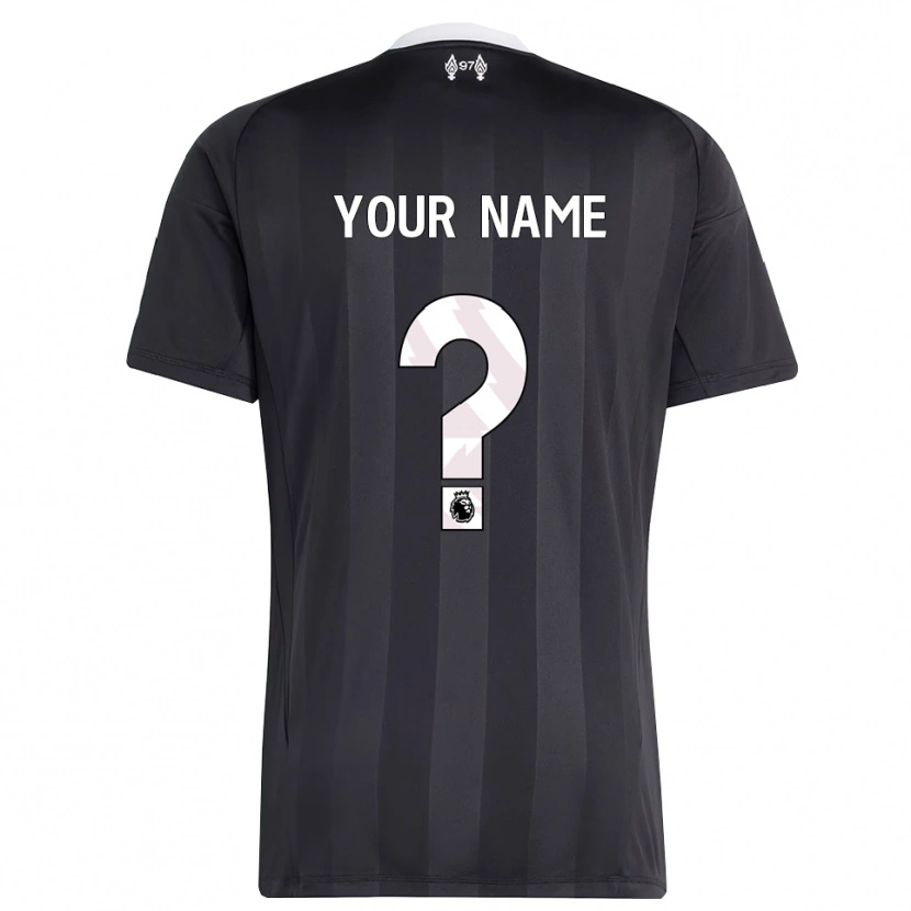 Danxen Dětské Liverpool FC Černá Bílá Brankář Dresy 2025/26 Dres