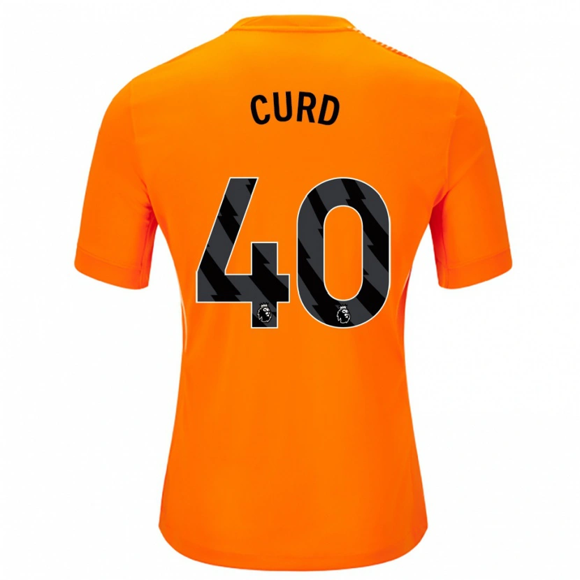 Danxen Dětské Ted Curd #40 Oranžová Černá Brankář Dresy 2025/26 Dres