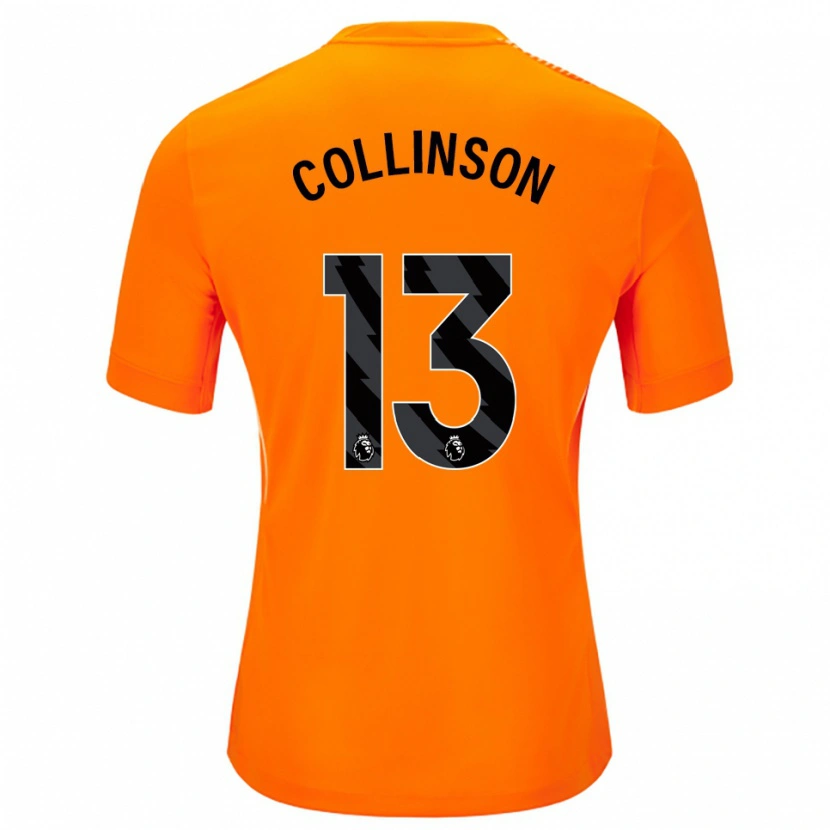 Danxen Dětské Isaac Collinson #13 Oranžová Černá Brankář Dresy 2025/26 Dres