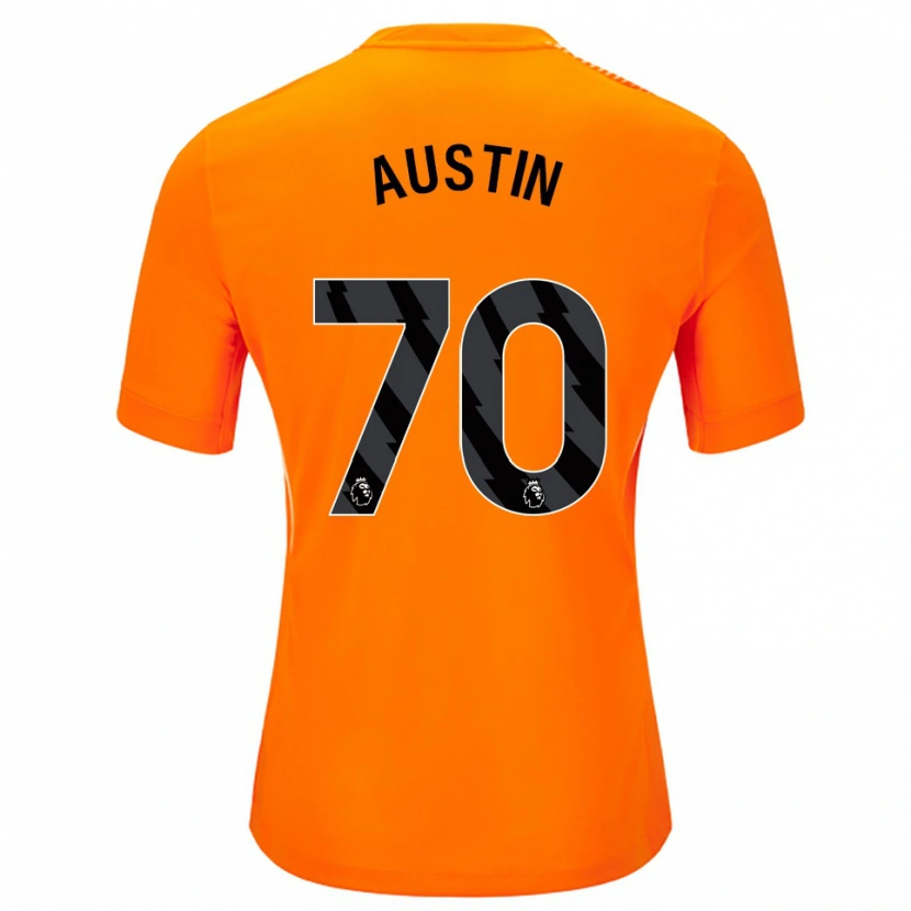 Danxen Dětské Jack Austin #70 Oranžová Černá Brankář Dresy 2025/26 Dres