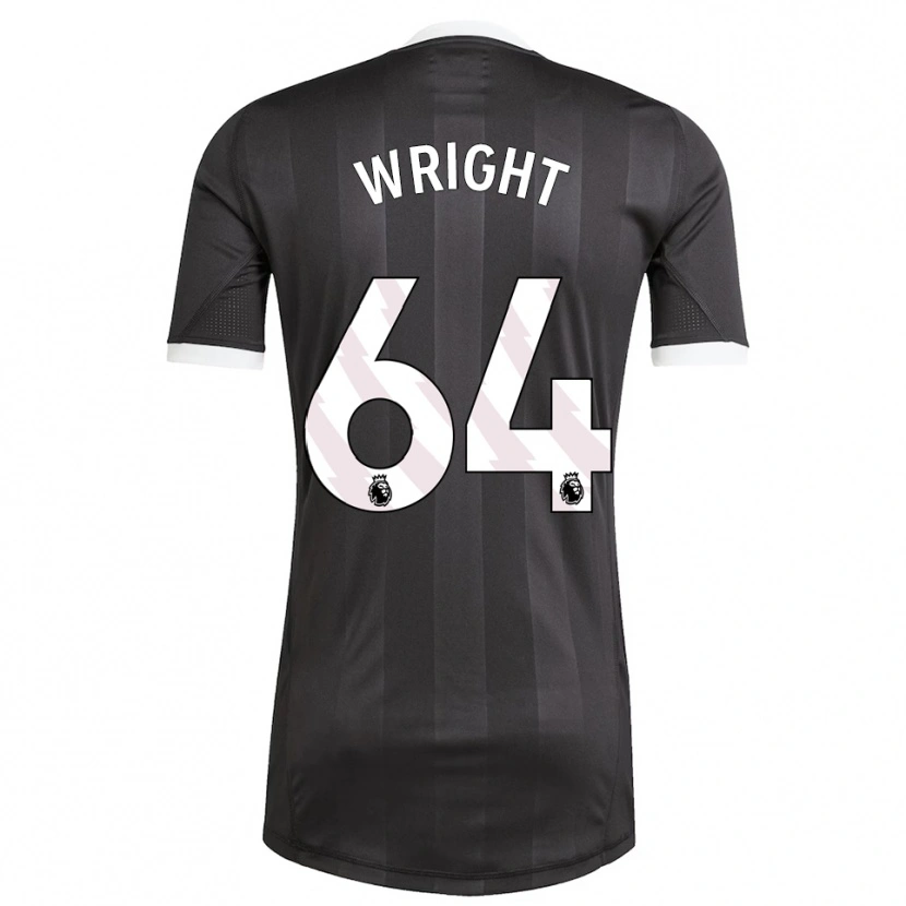 Danxen Dětské James Wright #64 Černá Bílá Brankář Dresy 2025/26 Dres
