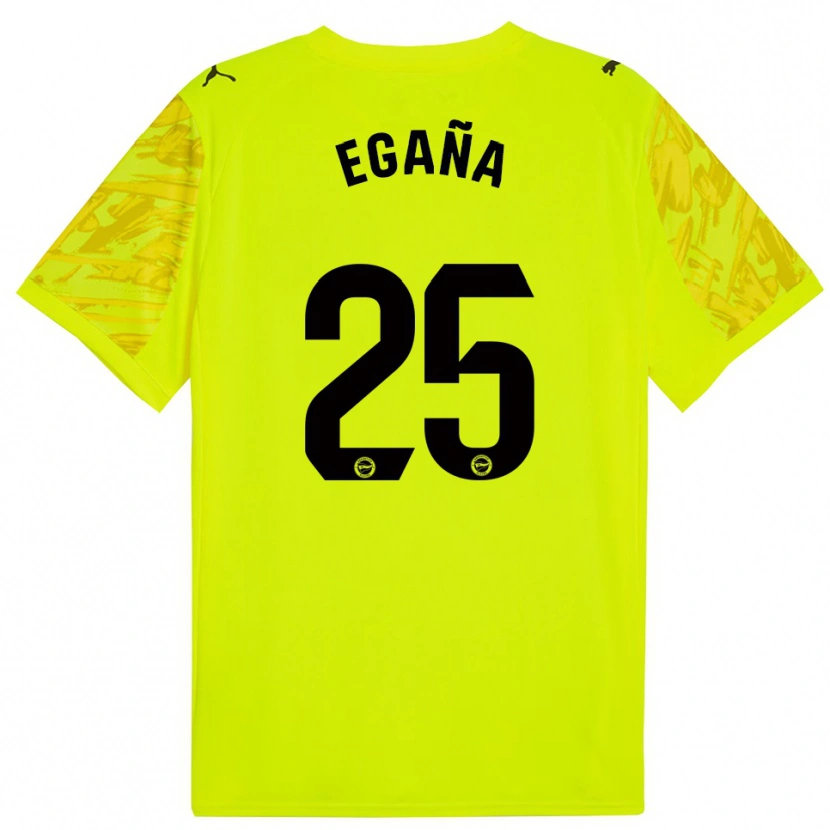 Danxen Dětské Eider Egaña #25 Žlutá Černá Brankář Dresy 2025/26 Dres