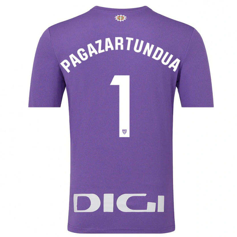 Danxen Dětské Iker Pagazartundua #1 Fialová Bílá Brankář Dresy 2025/26 Dres