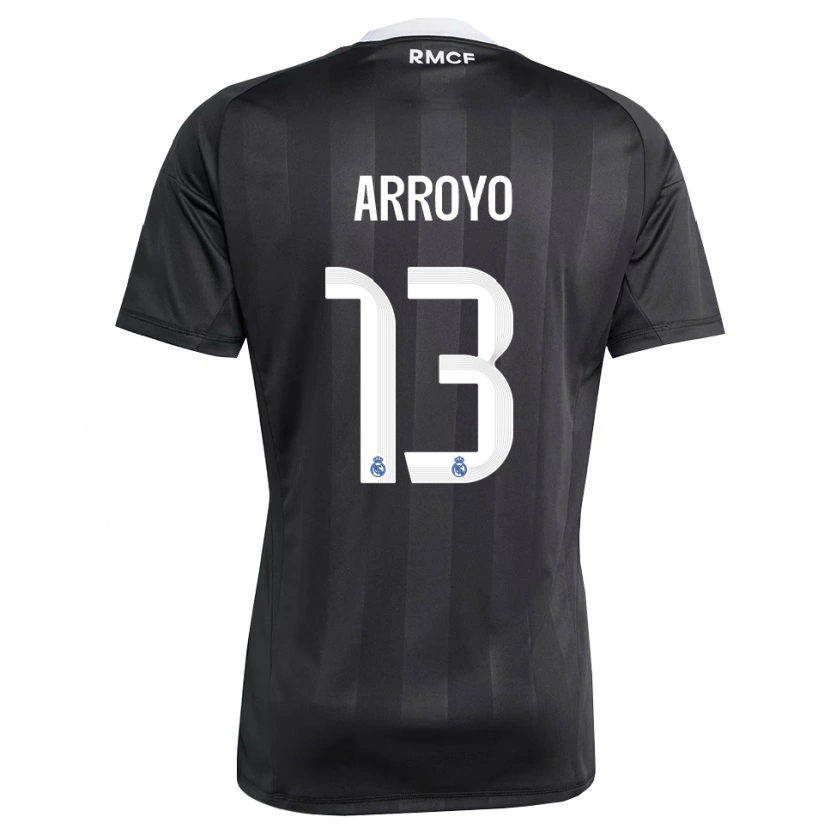 Danxen Dětské Diego Arroyo #13 Černá Bílá Brankář Dresy 2025/26 Dres