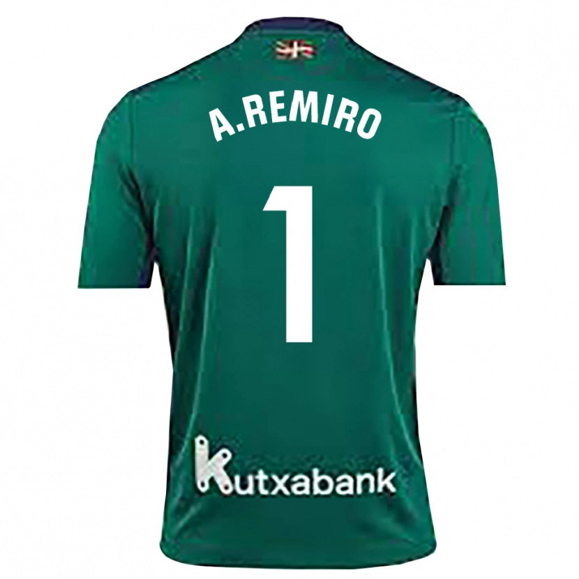 Danxen Dětské Álex Remiro #1 Námořnická Modrá Zelená Brankář Dresy 2025/26 Dres