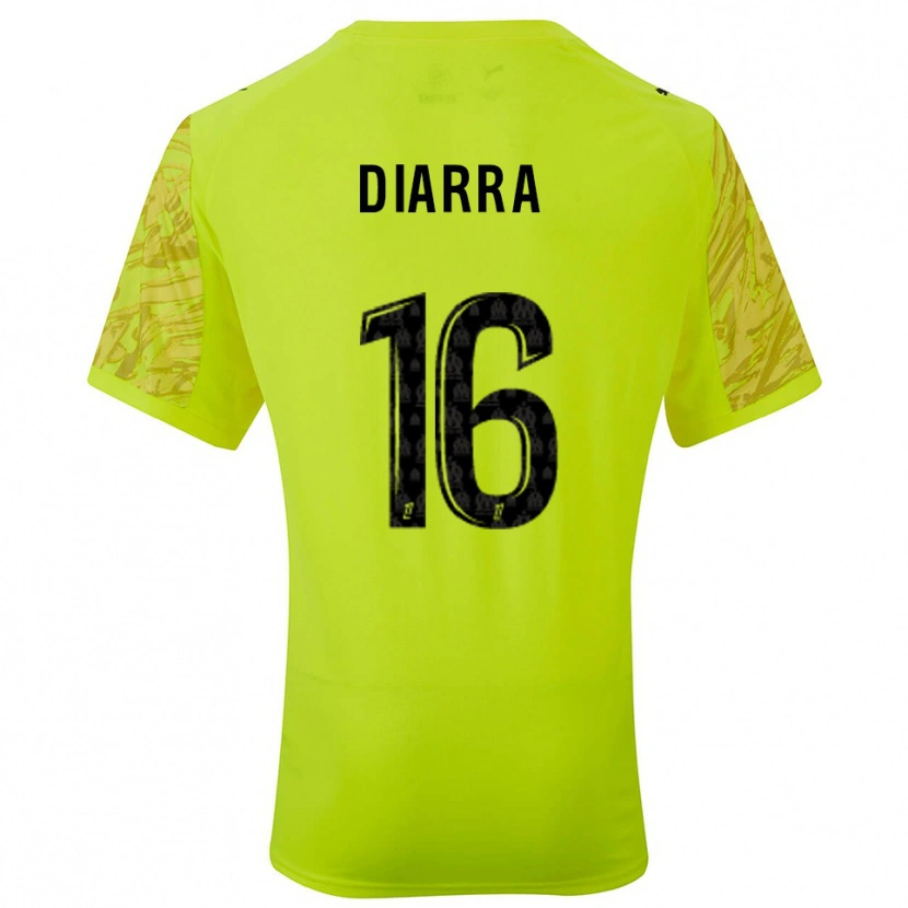 Danxen Dětské Cheick Diarra #16 Fluorescenční Zelená Černá Brankář Dresy 2025/26 Dres