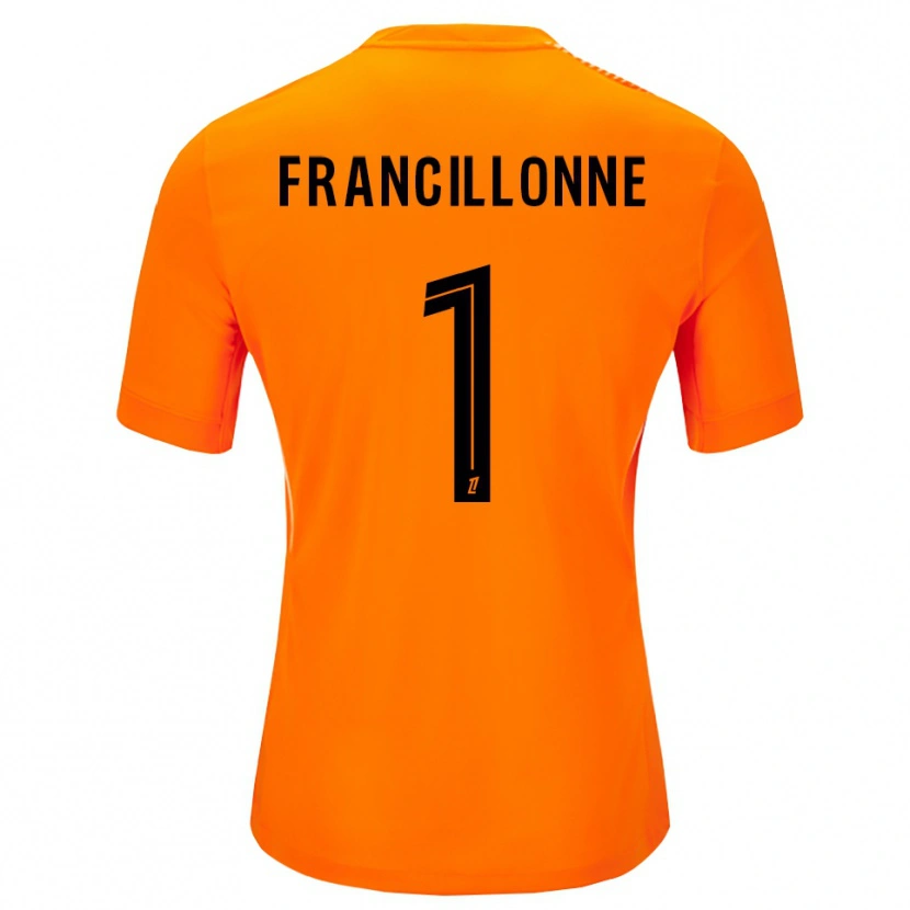 Danxen Dětské Bryan Francillonne #1 Oranžová Černá Brankář Dresy 2025/26 Dres