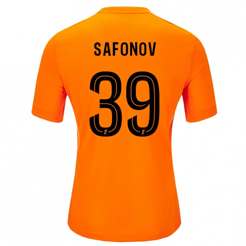 Danxen Dětské Matvey Safonov #39 Oranžová Černá Brankář Dresy 2025/26 Dres