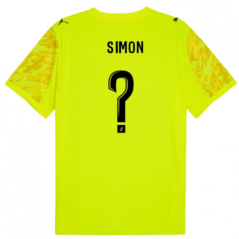 Danxen Dětské Jules Simon #0 Fluorescenční Zelená Žlutá Brankář Dresy 2025/26 Dres