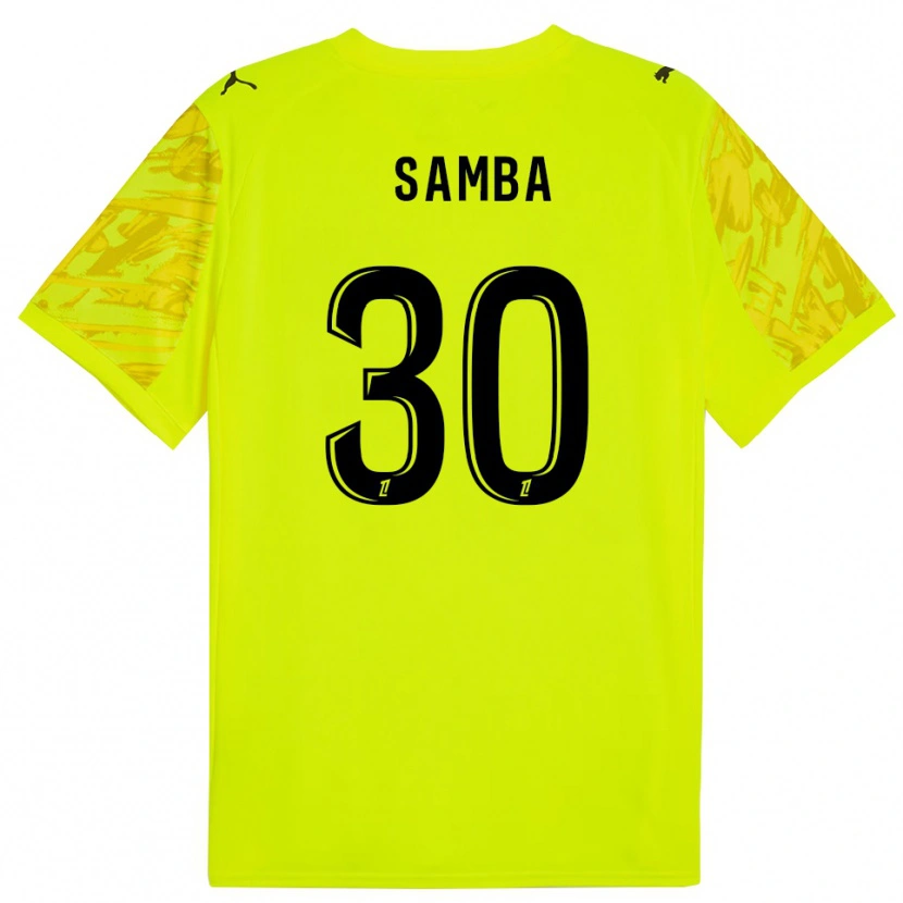 Danxen Dětské Brice Samba #30 Fluorescenční Zelená Žlutá Brankář Dresy 2025/26 Dres