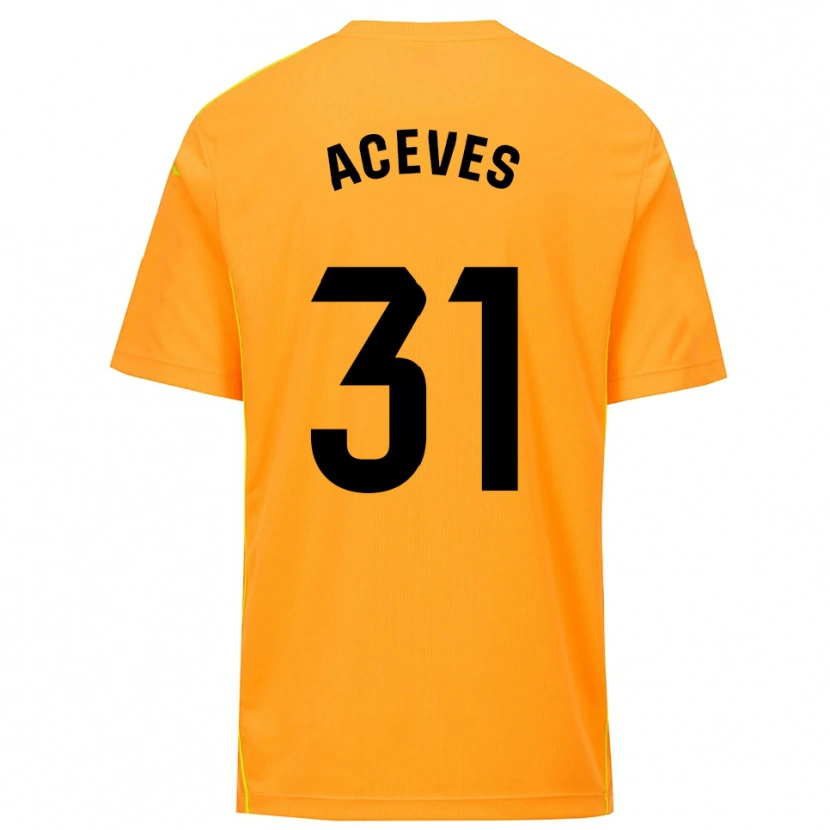 Danxen Dětské Álvaro Aceves #31 Oranžová Černá Brankář Dresy 2025/26 Dres