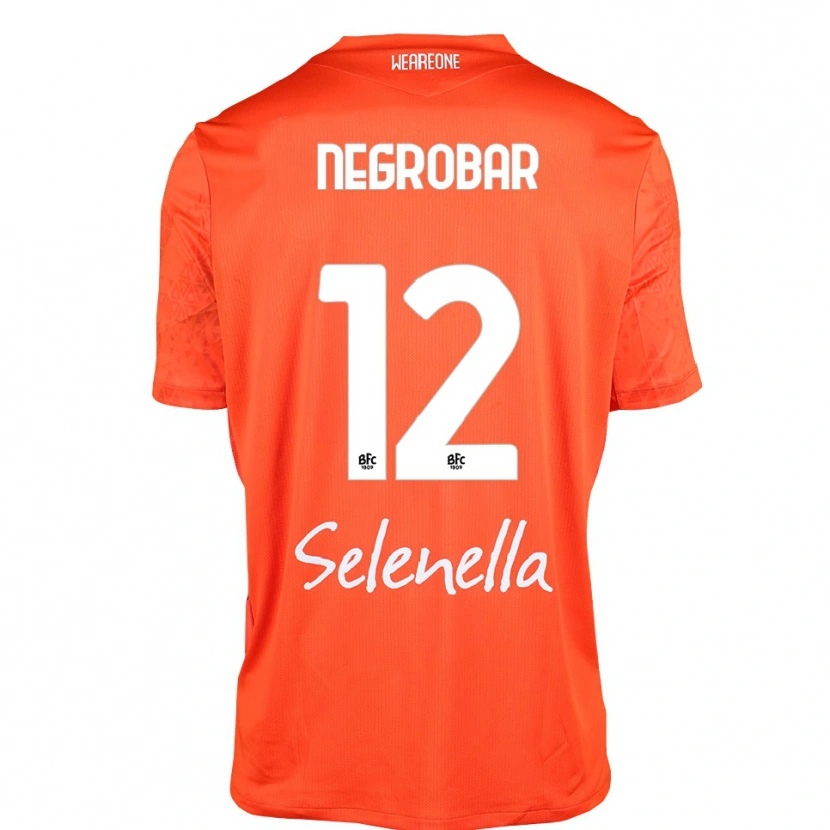 Danxen Dětské Lucas Negrobar #12 Oranžová Černá Bílá Brankář Dresy 2025/26 Dres