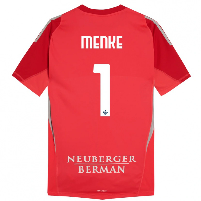 Danxen Dětské Henrique Menke #1 Červená Šedá Brankář Dresy 2025/26 Dres