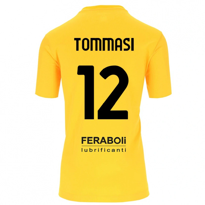 Danxen Dětské Francesco Tommasi #12 Žlutá Černá Brankář Dresy 2025/26 Dres