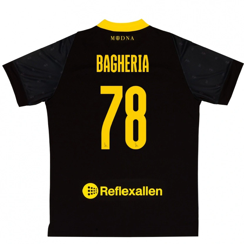 Danxen Dětské Fabrizio Bagheria #78 Černá Žlutá Brankář Dresy 2025/26 Dres