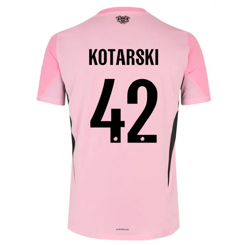 Danxen Dětské Dominik Kotarski #42 Růžová Černá Brankář Dresy 2025/26 Dres
