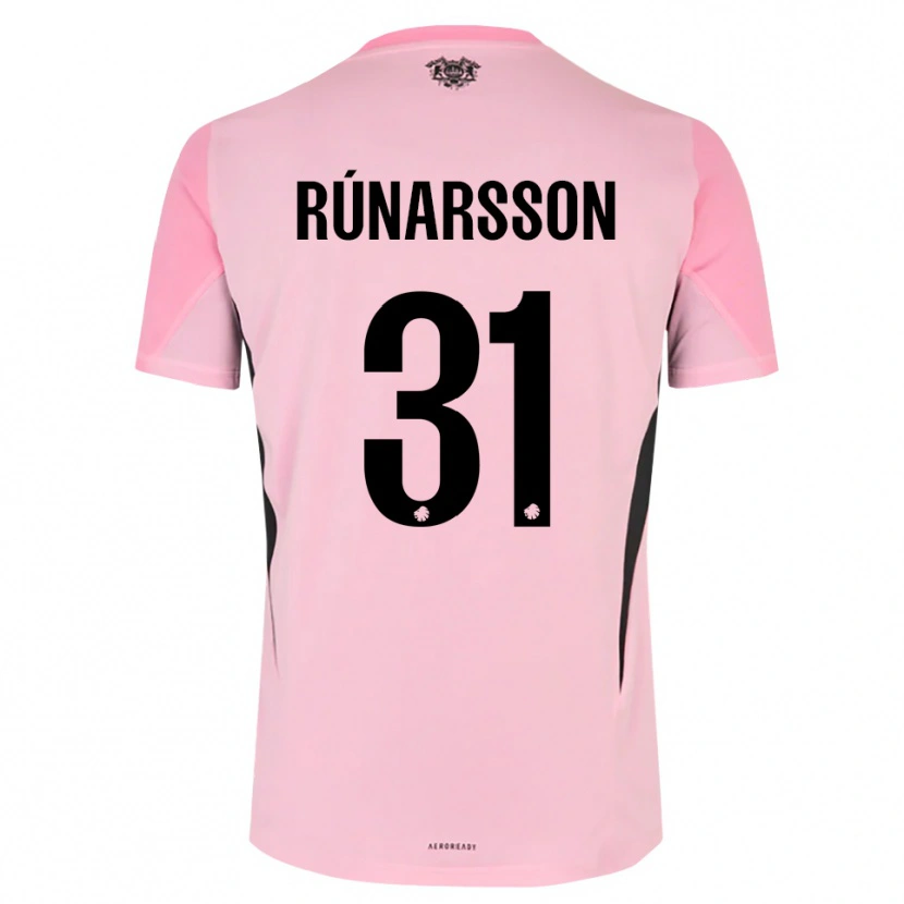Danxen Dětské Rúnar Alex Rúnarsson #31 Růžová Černá Brankář Dresy 2025/26 Dres