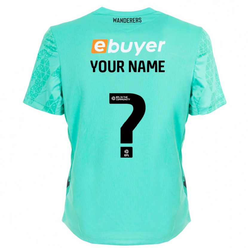 Danxen Pánské Bolton Wanderers Černá Aqua Brankář Dresy 2025/26 Dres