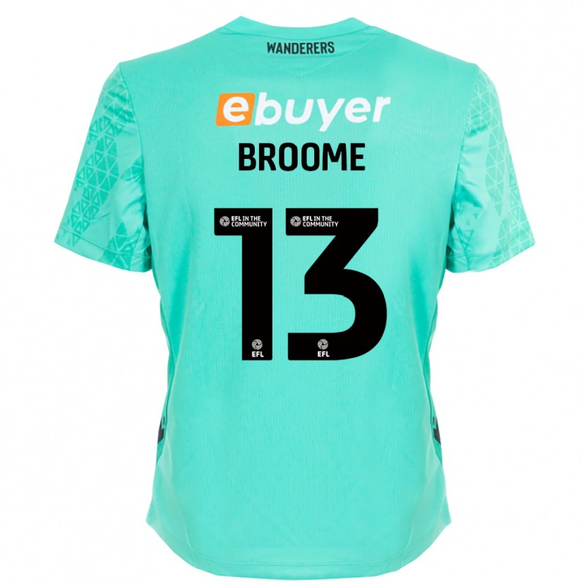 Danxen Pánské Nathan Broome #13 Černá Aqua Brankář Dresy 2025/26 Dres
