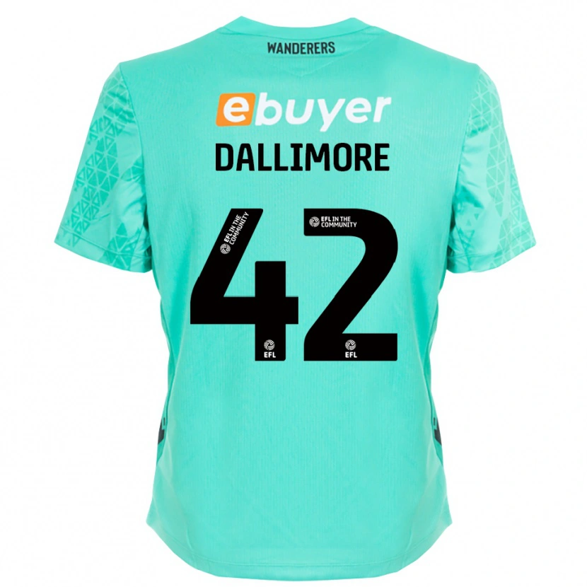 Danxen Pánské Jack Dallimore #42 Černá Aqua Brankář Dresy 2025/26 Dres